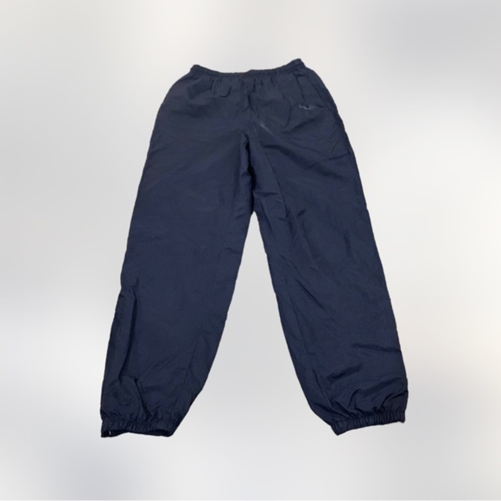 Fila Lined Windpants Size Large Blue Loungewear Drawstring Logo Sweatpants
